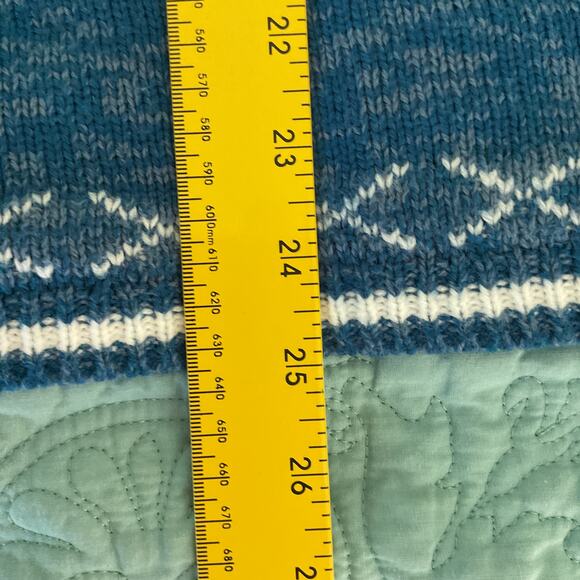 Holiday Time Ugly Christmas Sweater Meowy Christmas Cat 1X 16W Blue - Picture 6 of 8